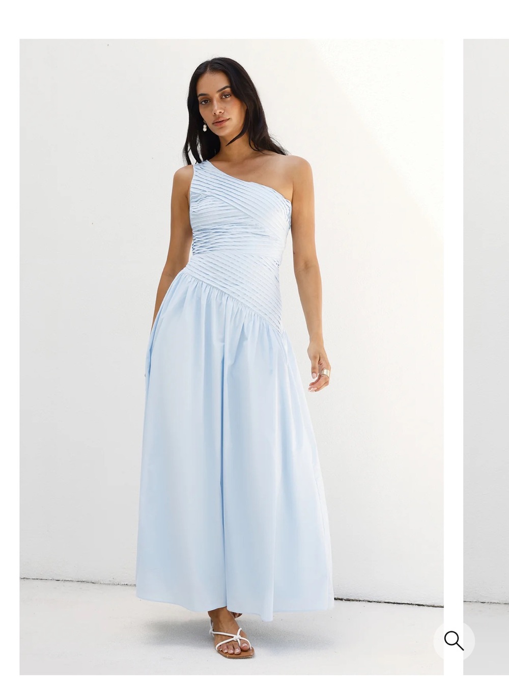 Fortunate One Lexi Love One Shoulder Maxi Dress Blue